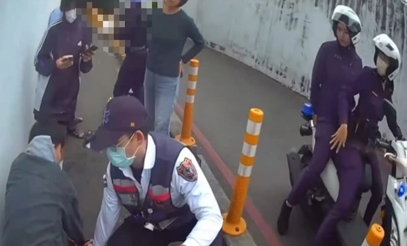 a0201男逆向撞行人引發口角1