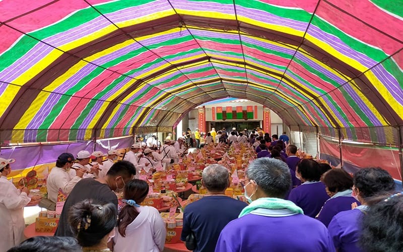 a0811高雄東照山關帝廟中元普渡登場4